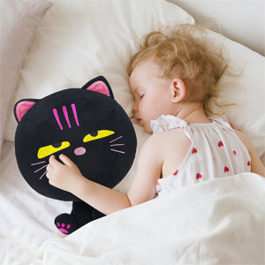 Stuffed Animal Plush Toys,Black Cat Plush Toy Doll,Soft Sleeping Stuffed Animal Toys for Girls Boys Kids Toddlers Baby Birthday Valentines Gift