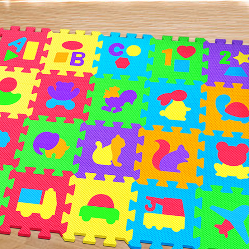 24 Pieces Foam Play Mat for Baby Kids Interlocking Foam Puzzle Floor Mats EVA Non Toxic for Crawling, Exercise, Playroom, Play Area