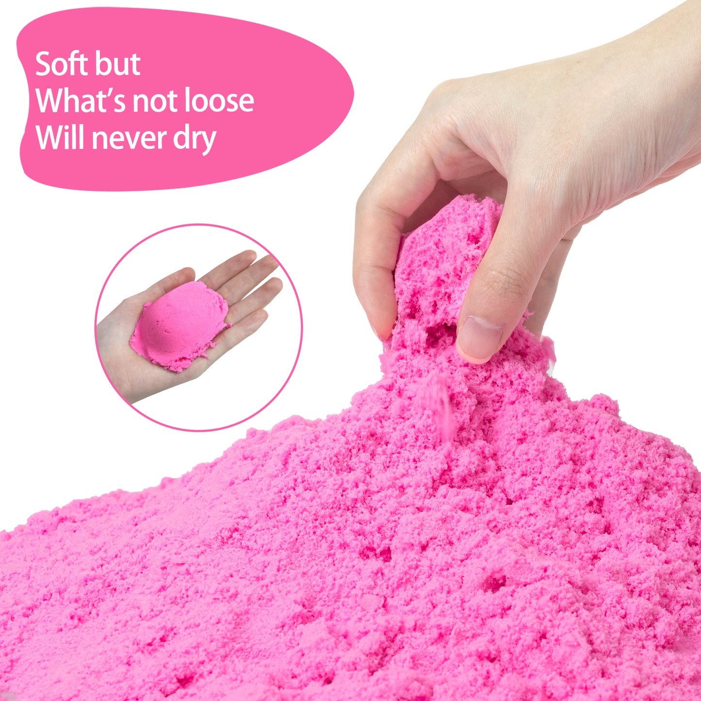 Ice Cream Play Sand Kit, Sensory Bin Toy for Kids, Sandbox Set Toys with Magic Sands, Ice Cream & Cake Models and Tools Creativity Gift Indoor Outdoor Play for Boys Girls Ages 3+