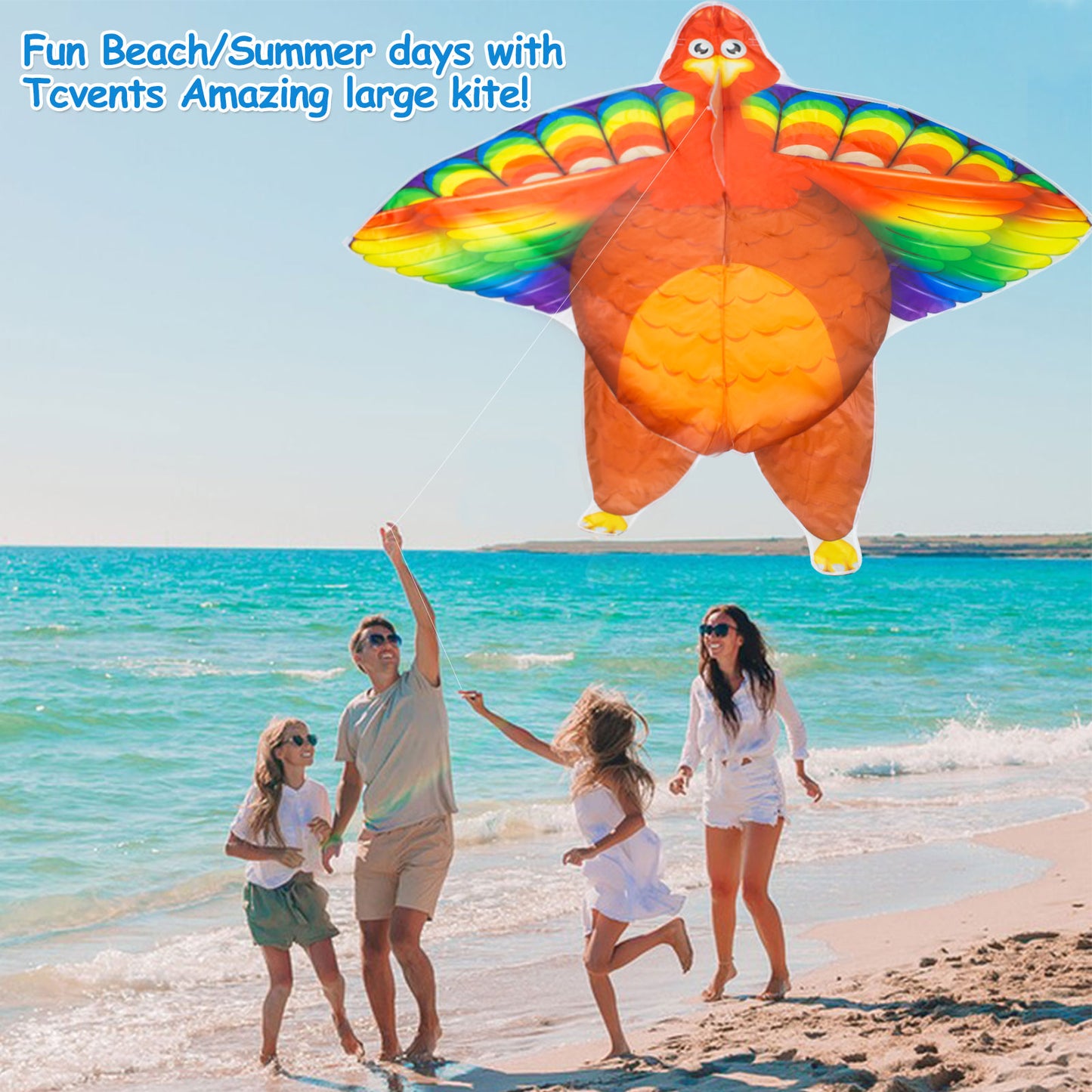 YongnKids Turkey Kite for Kids and Adults Easy to Fly