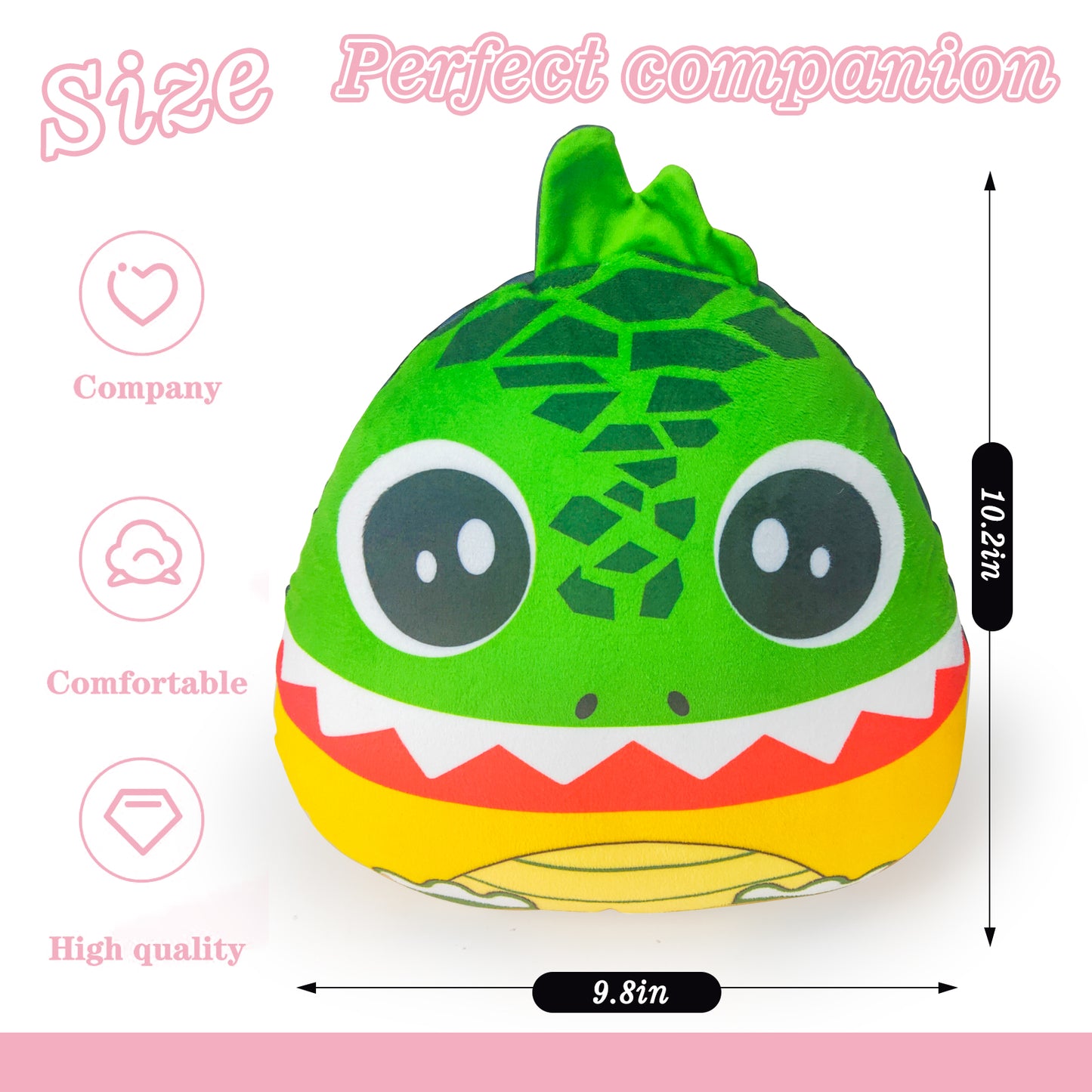 The Original Four Faces Dinosaur Plushie Toys- Sensory Fidget Toy for Stress Relief- A Soft Stuffed Animal Plush Toy That Understands Your Kid's Mood Better!