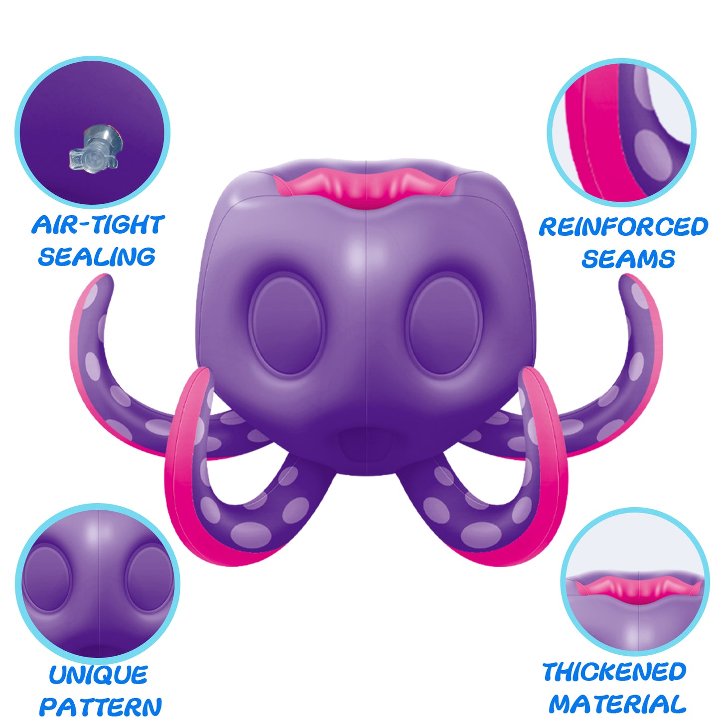 Octopus Pool Toys, Inflatable Basketball Hoop| Ring Toss Game for Indoor Outdoor Play, Cool Summer Toys for Ages 3 4 5 6 7 8 Year Old Boys Girls Adults Family Party Gift