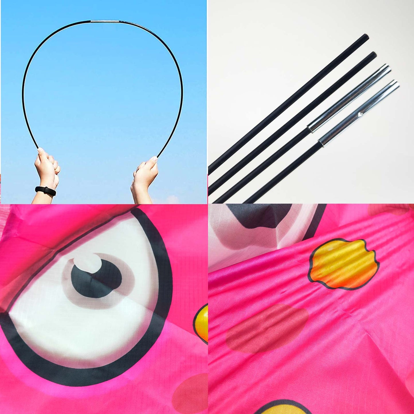 Kite for Kids Age 4-8 8-12, Large Kite for Boys Adults Easy to Fly & Assemble, Beach Kites with 328ft Kite String,Perfect for Beach Trip Park Family Activities Outdoor Games-Bat