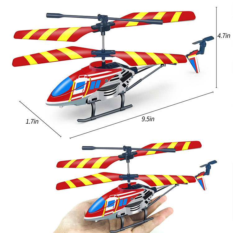 "YongnKids Remote Control Helicopter for Kids| Rc Helicopter Toys w/t LED Lights, 3.5 Channel, Gyro Stabilizer, Altitude Hold, 2.4GHz Helicopter Toys for Beginner Boys Girls Indoor- Red "