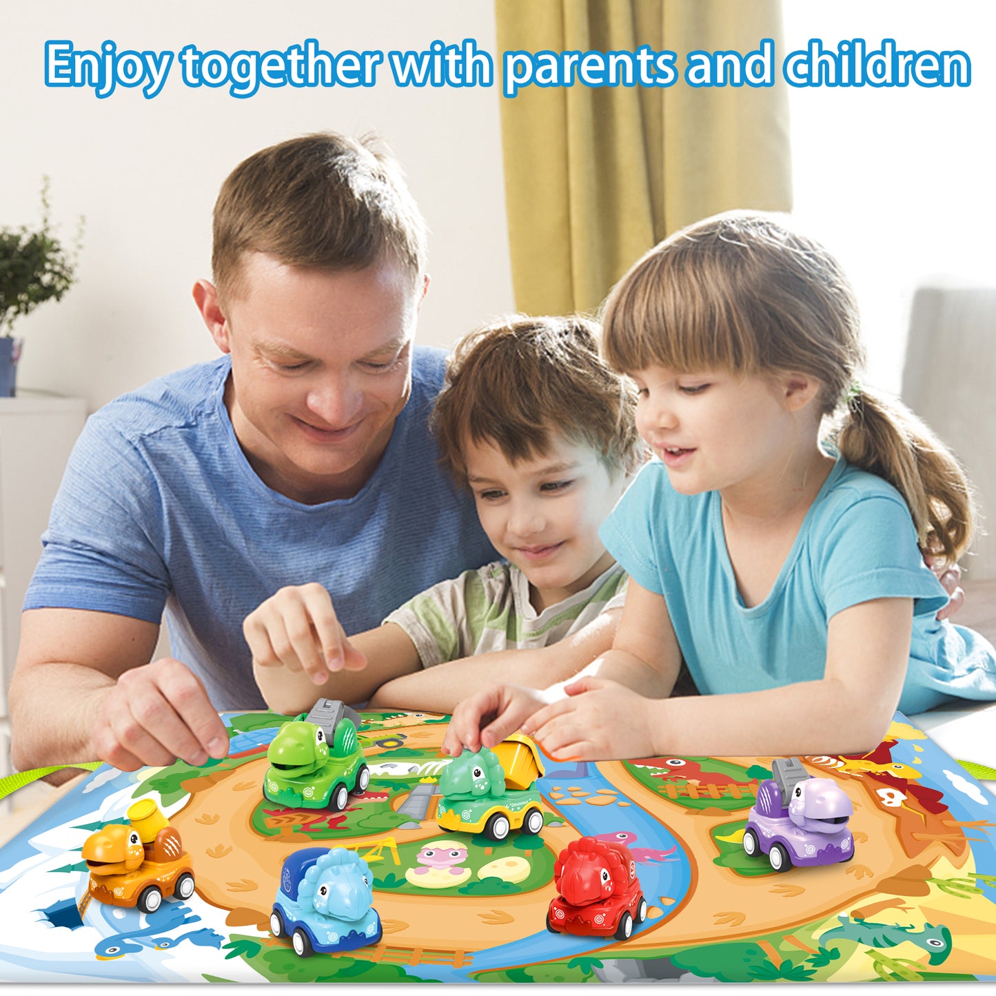 Baby Truck Car Toys with Playmat/Storage Bag, Baby Toys 12-18 Months|Toys for 1 2 3 Year Girl Boy| Baby Construction Vehicles 1st Birthday Gift Educational Toys for Infants Toddlers