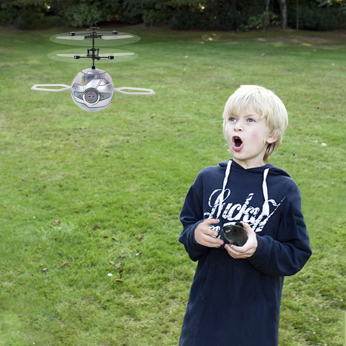 Flying Ball RC Toys,Built-in LED RC Robot Drone Remote Control Helicopter Indoor Outdoor Games Toys for Kids Boys Girls 6 7 8 9 10 Year Old Birthday