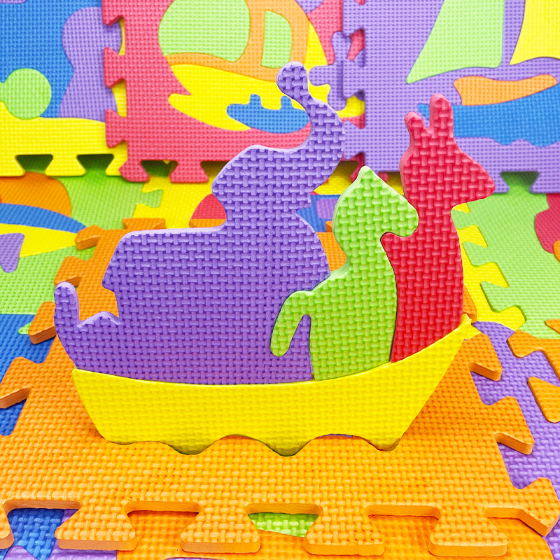 24 Pieces Foam Play Mat for Baby Kids Interlocking Foam Puzzle Floor Mats EVA Non Toxic for Crawling, Exercise, Playroom, Play Area