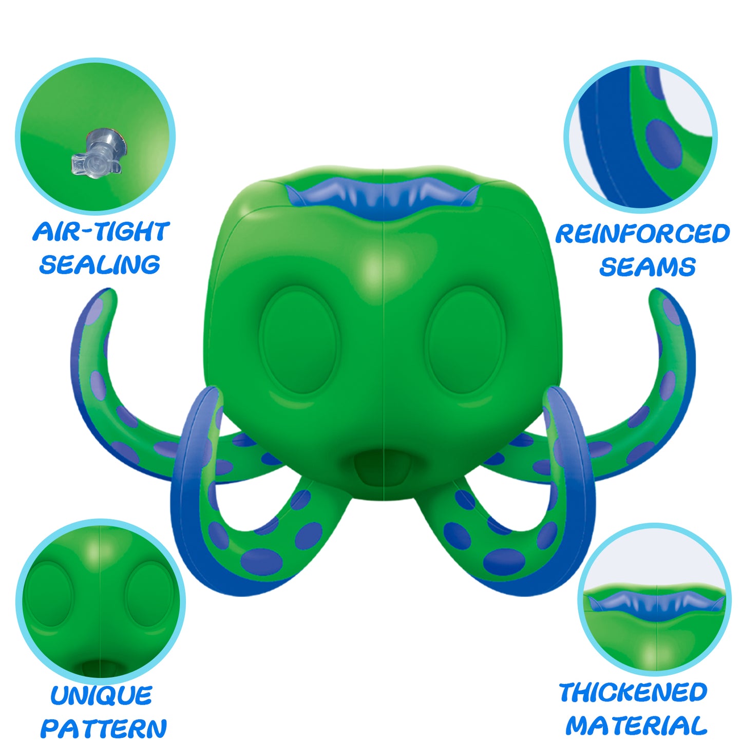 Octopus Pool Toys, Inflatable Basketball Hoop| Ring Toss Game for Indoor Outdoor Play, Cool Summer Toys for Ages 3 4 5 6 7 8 Year Old Boys Girls Adults Family Party Gift