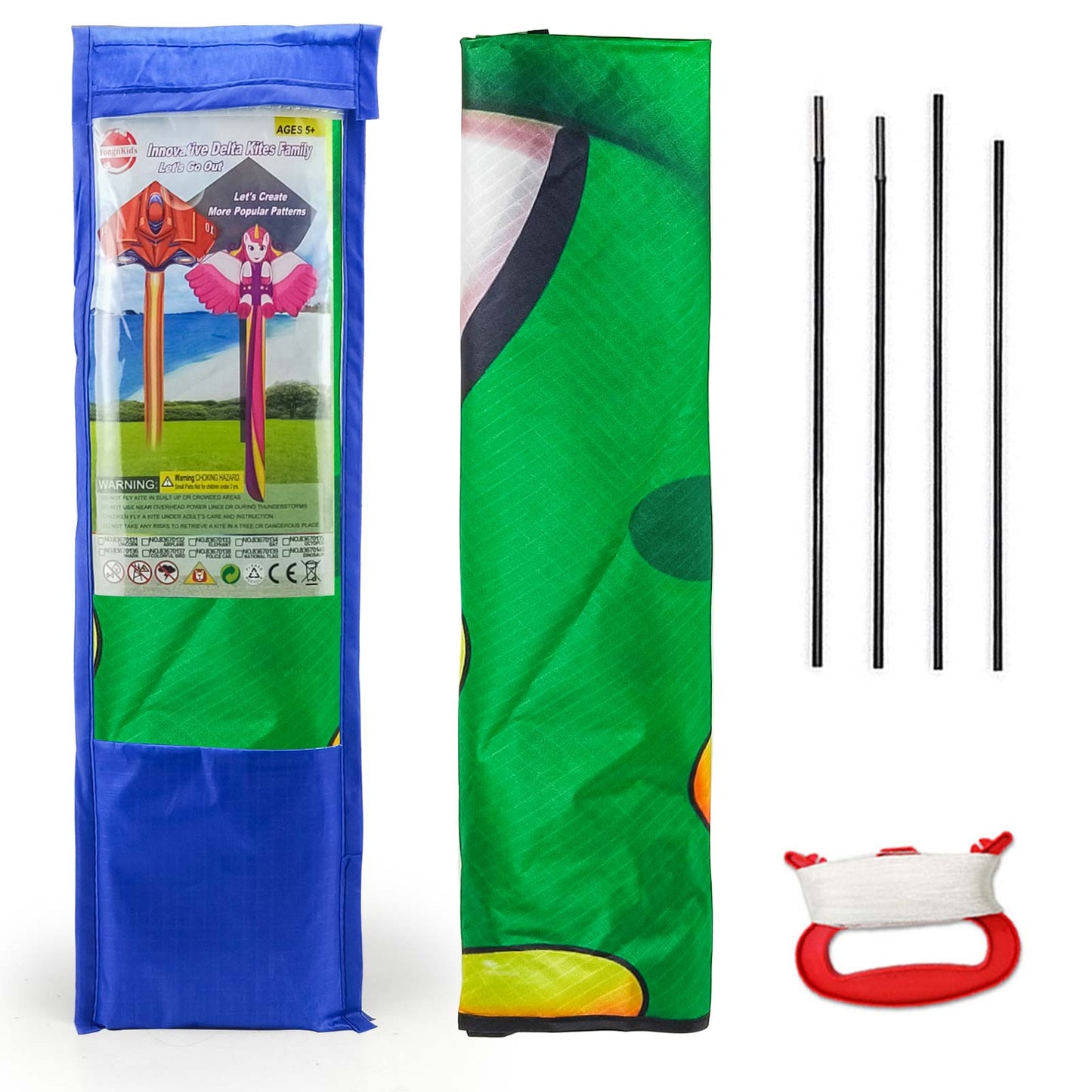 Kite for Kids Age 4-8 8-12, Large Kite for Boys Adults Easy to Fly & Assemble, Beach Kites with 328ft Kite String,Perfect for Beach Trip Park Family Activities Outdoor Games-Bat