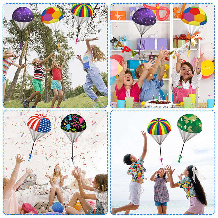 children's hand-thrown parachute outdoor children's parachute toy holiday parachute decoration