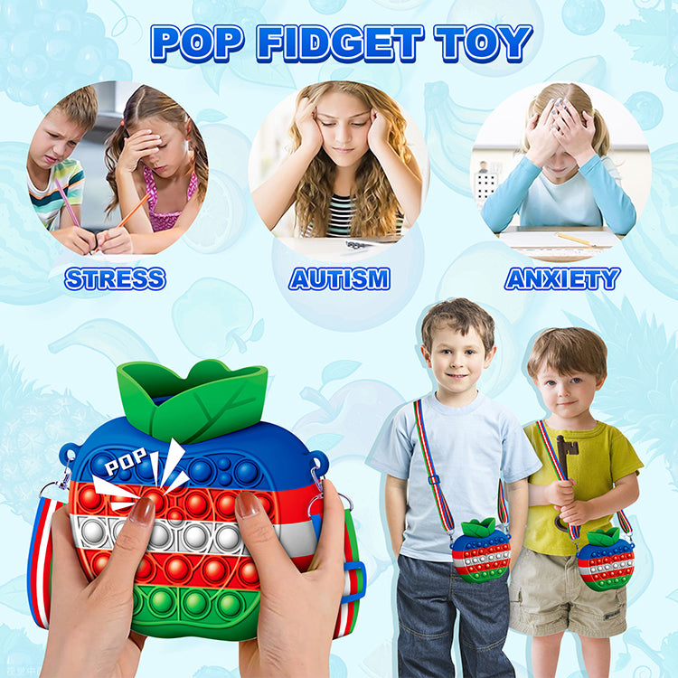 Gifts for 3 4 5 6 7 Year Old Girls & Boys- Water Bottles Toys, Cute Water Bottle Shoulder Bag Fidget Sensory Toys for Kids School Office Travel Gym Camping Hiking, Christmas Stocking Stuffers