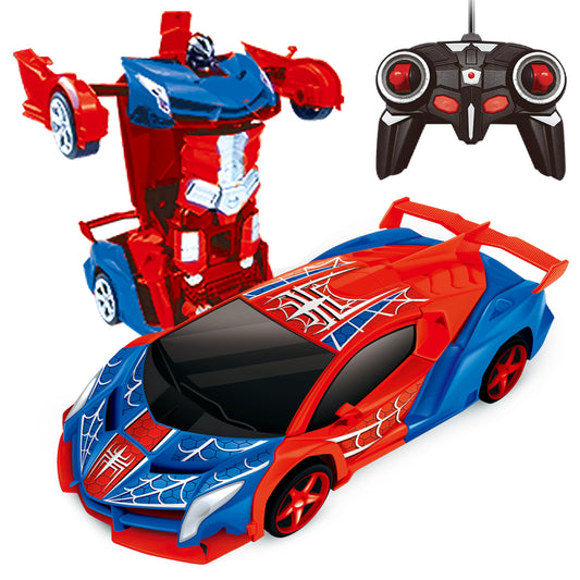 Remote Control Car Transform Car Robot Toy for Kids,1:18 Scale High Speed RC Cars Racing Car with 360°Rotating for Boys 3 4 5 6 7 8 9 Years Old Birthday
