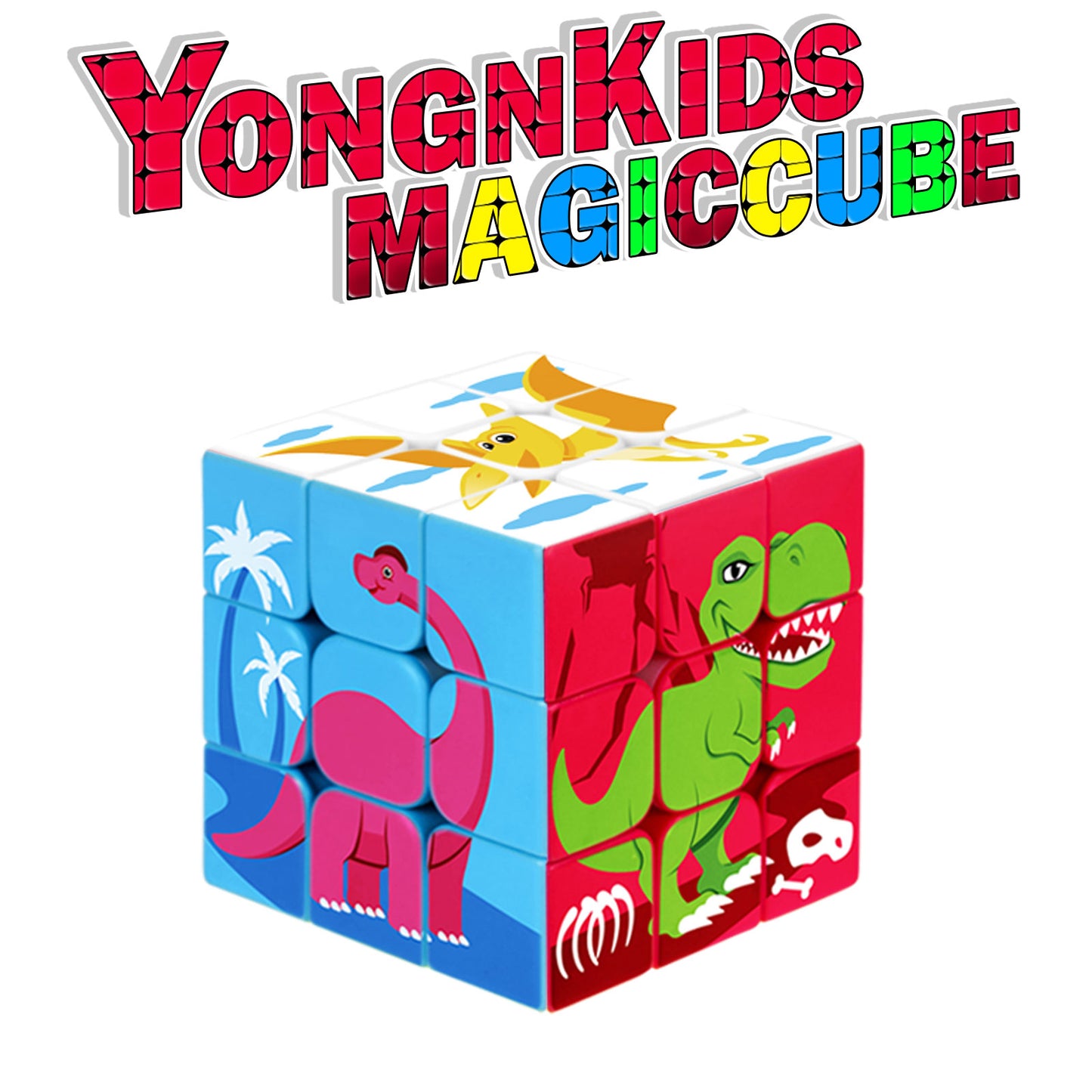 3x3 Speed Cube, Surface Magic Cube, Original Sticker Magic Cube, A Funny Puzzle Game and a Brain Teasers