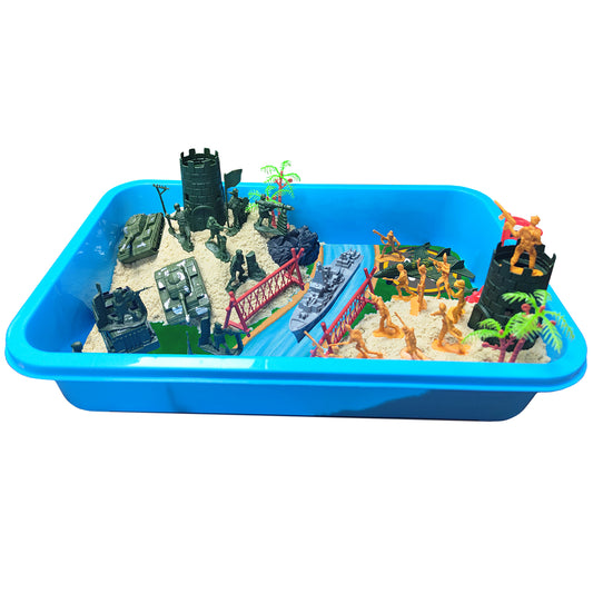 Magic Play Sand for Kids Construction Toys Sandbox with Accessories and Glowing Stones Play Sand Toys for Boys Girls 3 4 5 6 7 8 Year Old Sensory Bin Learning Gifts