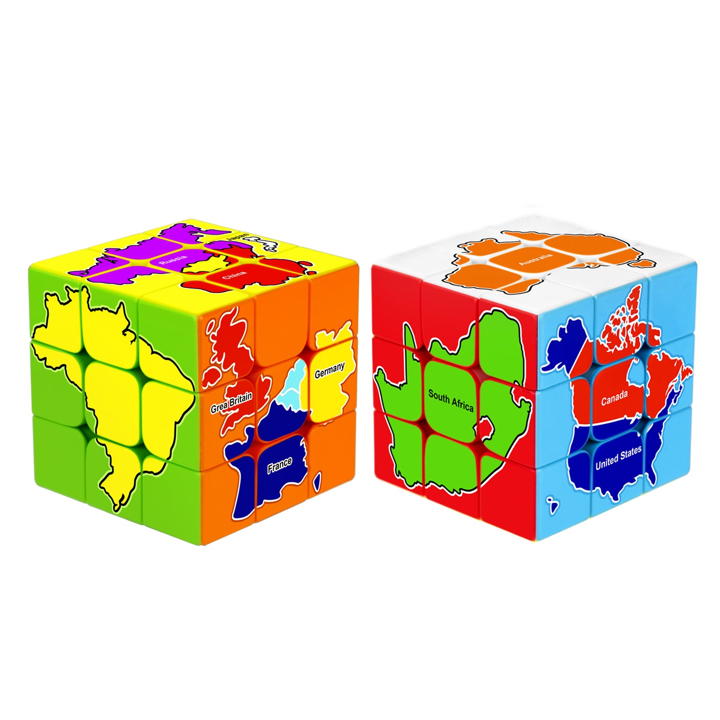 3x3 Speed Cube, Surface Magic Cube, Original Sticker Magic Cube, A Funny Puzzle Game and a Brain Teasers
