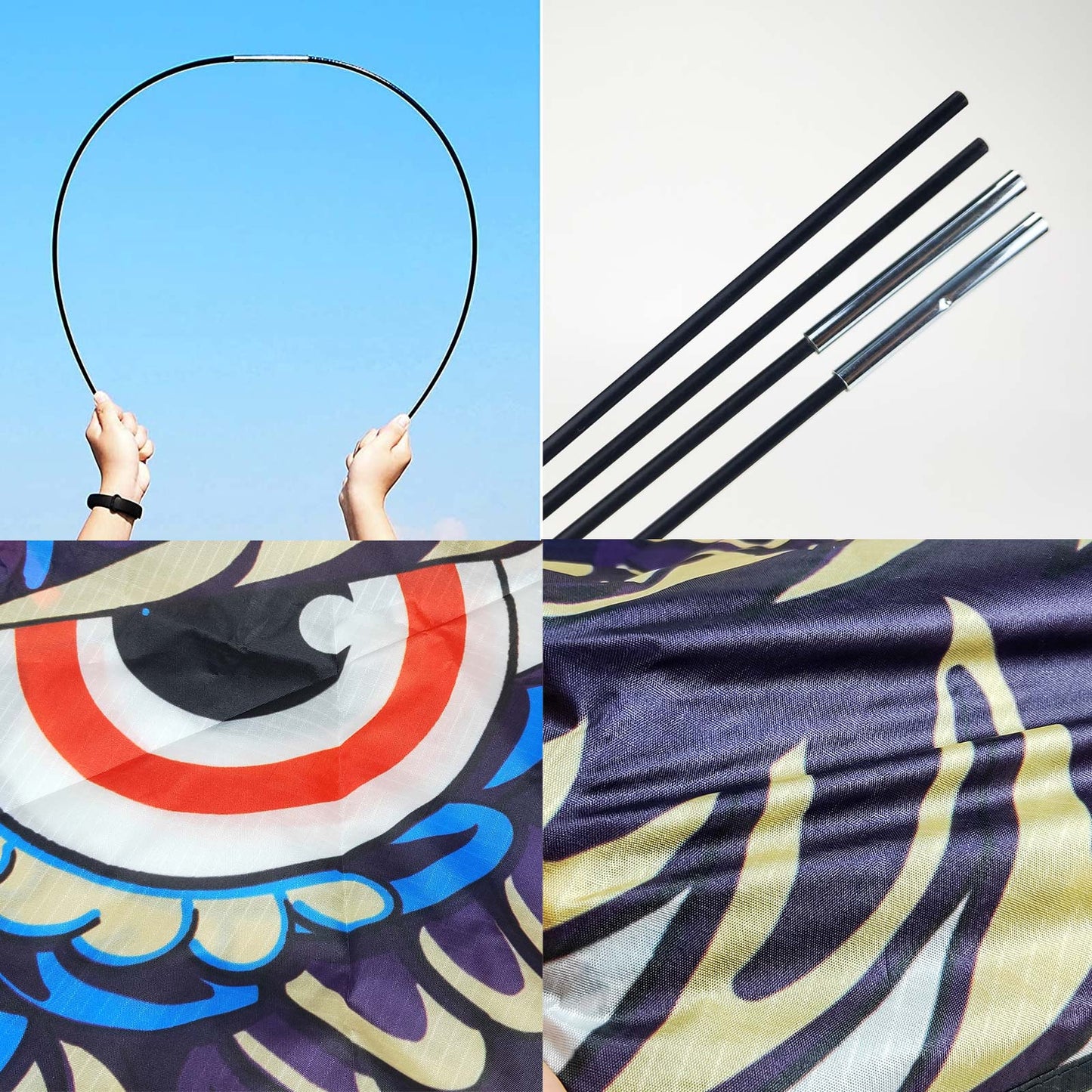 Kite for Kids Age 4-8 8-12, Large Kite for Boys Adults Easy to Fly & Assemble, Beach Kites with 328ft Kite String,Perfect for Beach Trip Park Family Activities Outdoor Games-Bat