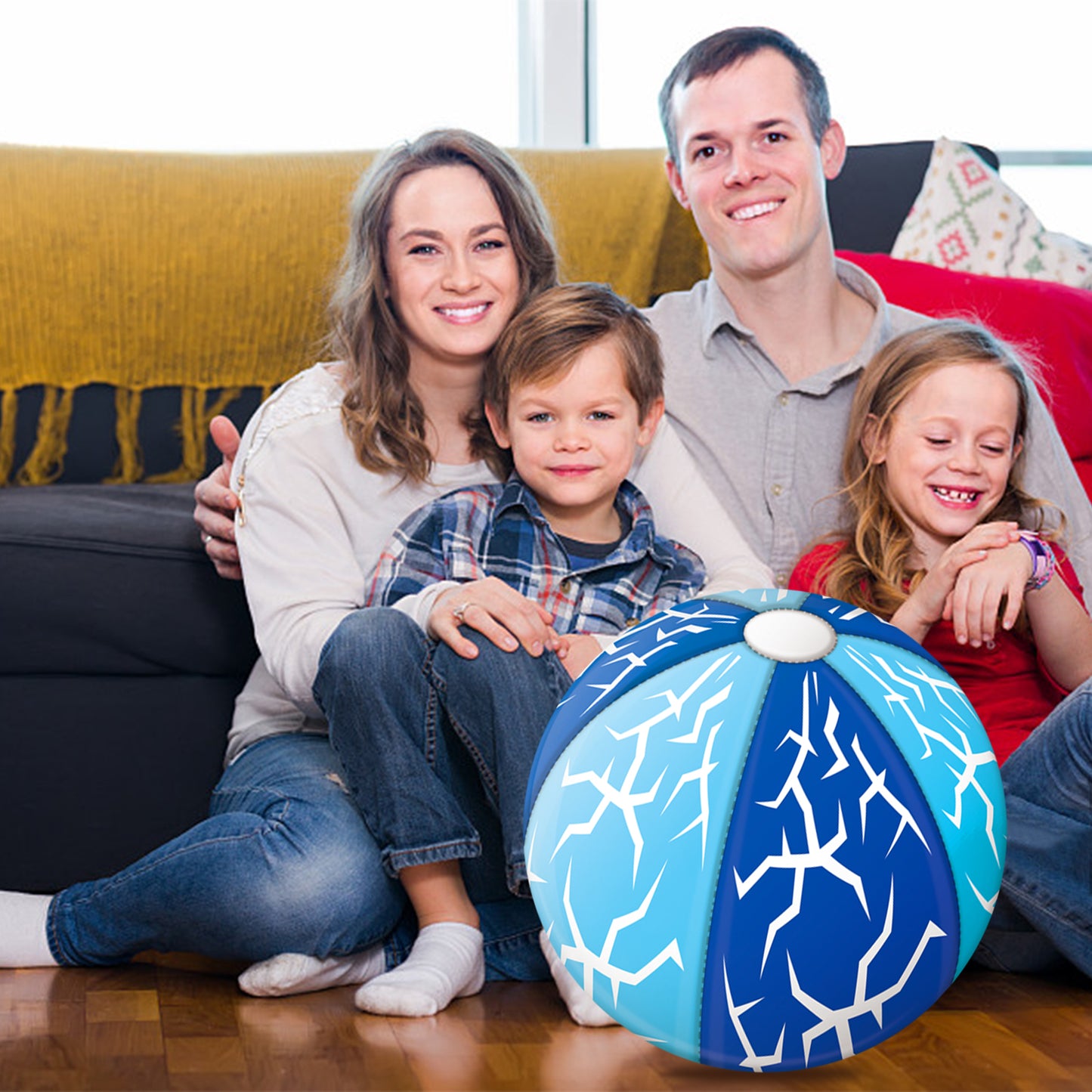 "Beach Ball- Big Inflatable Sports Ball Pool Toys Rainbow Beachball 26 inch, Outdoor Pool Balls for Kids and Adults Summer Water Toys Beach Pool Party Decorations 21"" After Inflated "