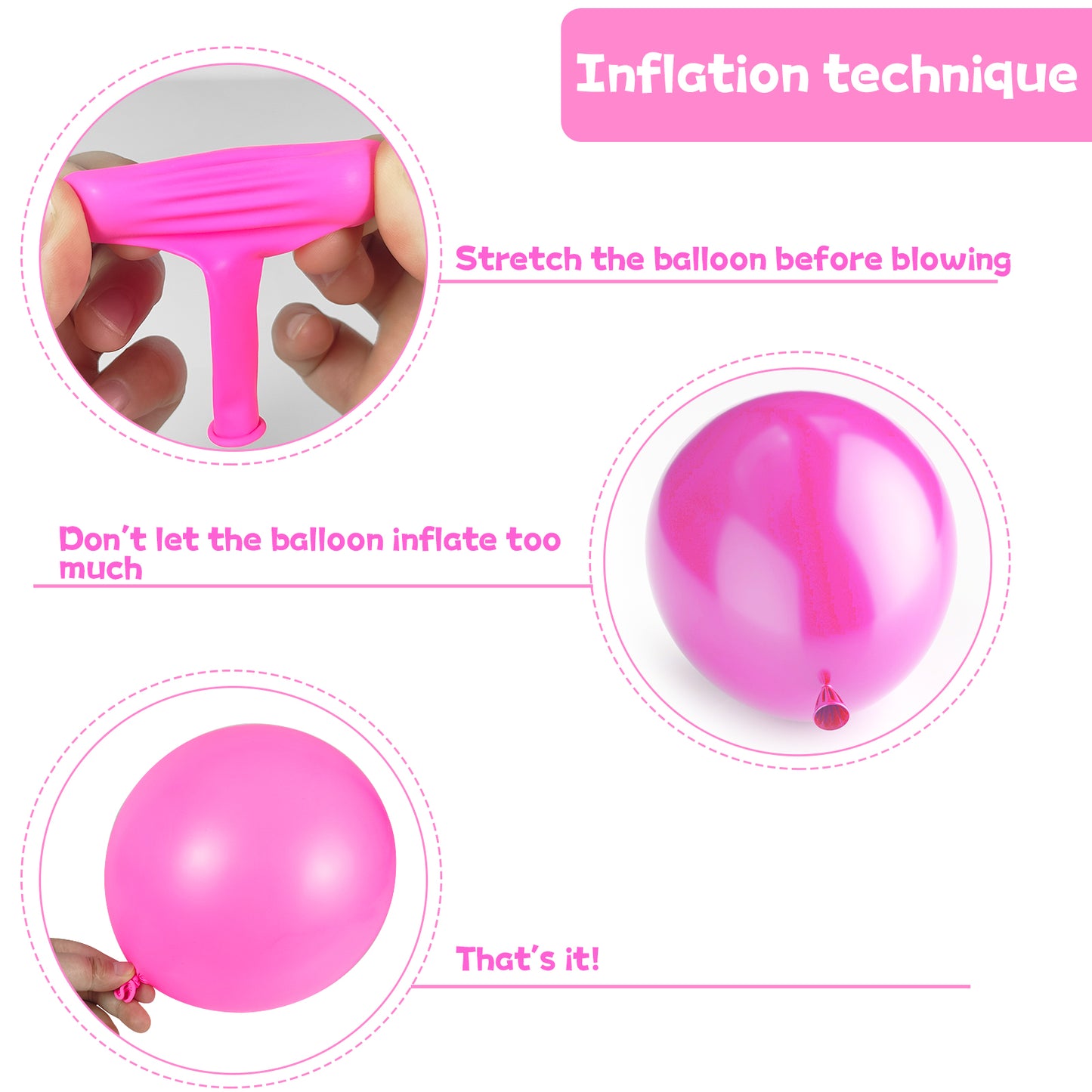 Pink Balloon Arch Kit, White Pastel Pink Metallic Party Balloons Garland Kit for Birthday Baby Shower Wedding Anniversary Carnival Party Decorations Supplies