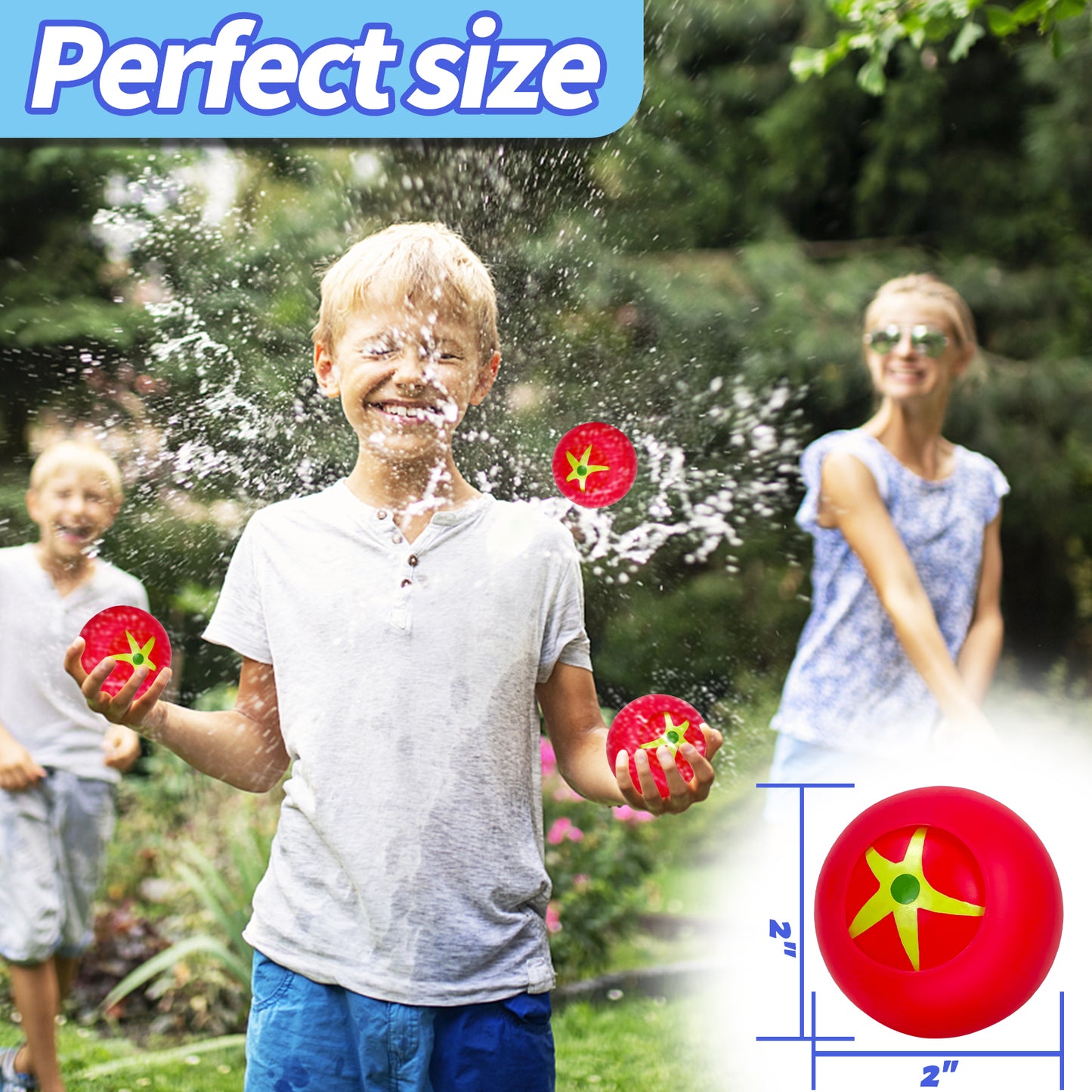 Reusable Water Balls, Reusable Water Balloons for Outdoor Toys and Games, Water Toys for Kids and Adults Boys and Girls - Summer Toys Ball for Pool and Backyard Fun