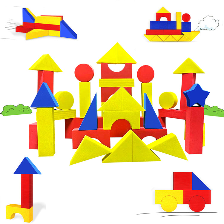 Foam Building Blocks for Kids Toddlers 134 Pcs Building Toys EVA Stackable Blocks for Bathtub Table,Perfect Educational STEM Gifts for Preschool Boys Girls 3-5 4-8 Years Old