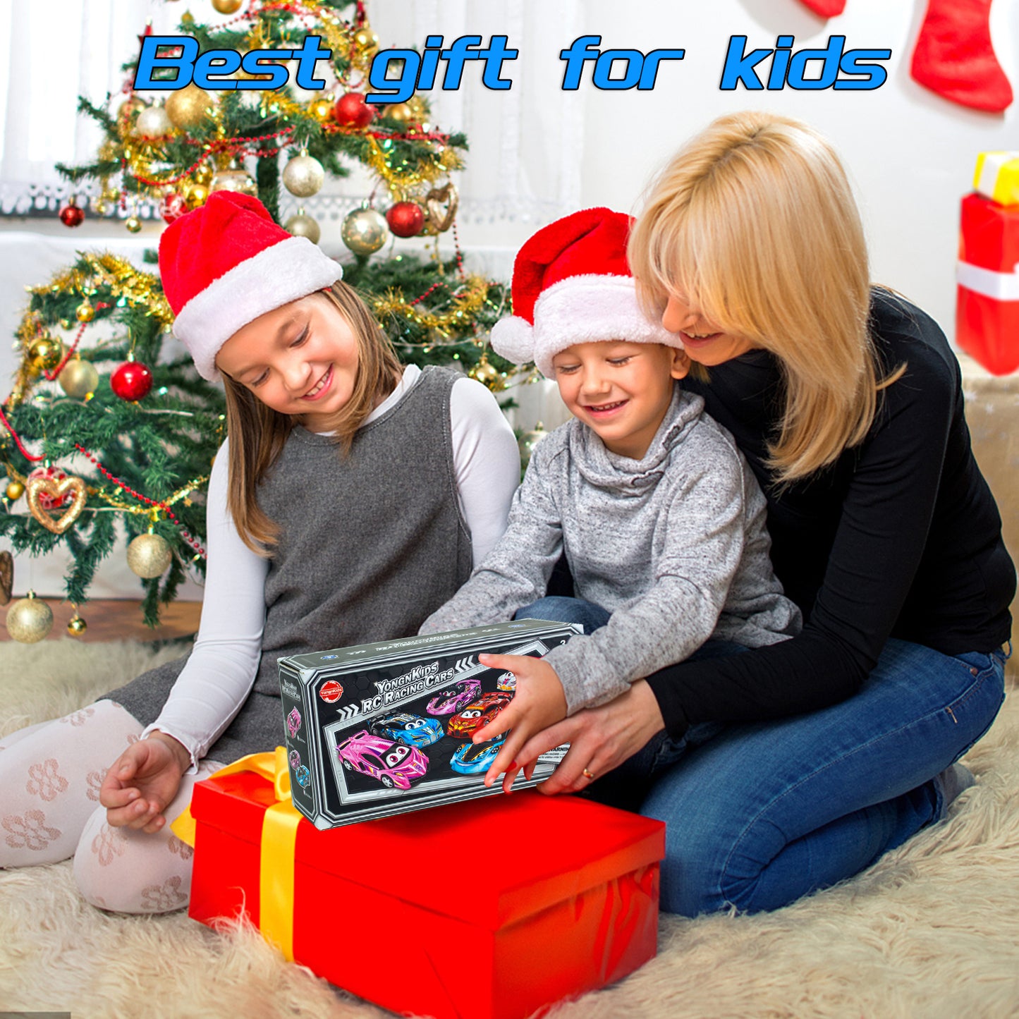 Remote Control Cars Toys for 3 4 5 6 7 8 Year Old Boys 1:18 High Speed Sports Racing Drift RC Car with LED Light Boys Girls Gifts Age 3-12 Kids Toy Birthday Presents Indoor Outdoor Game