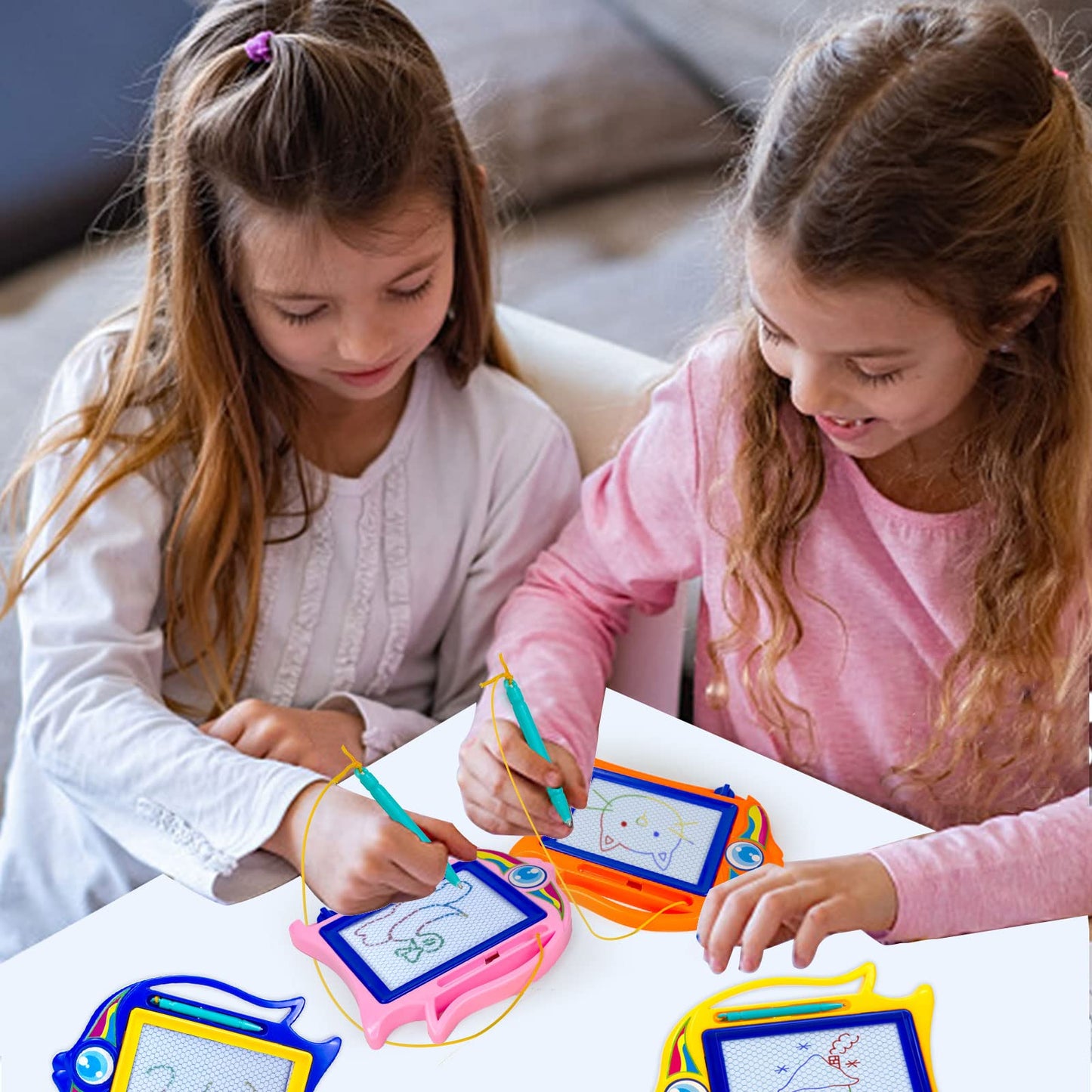 Kid's mini magnetic drawing board, color graffiti drawing board for children 1-3 years old, erasable graffiti board Tablet writing board, suitable for boys and girls classroom reward party gift bag stuffing