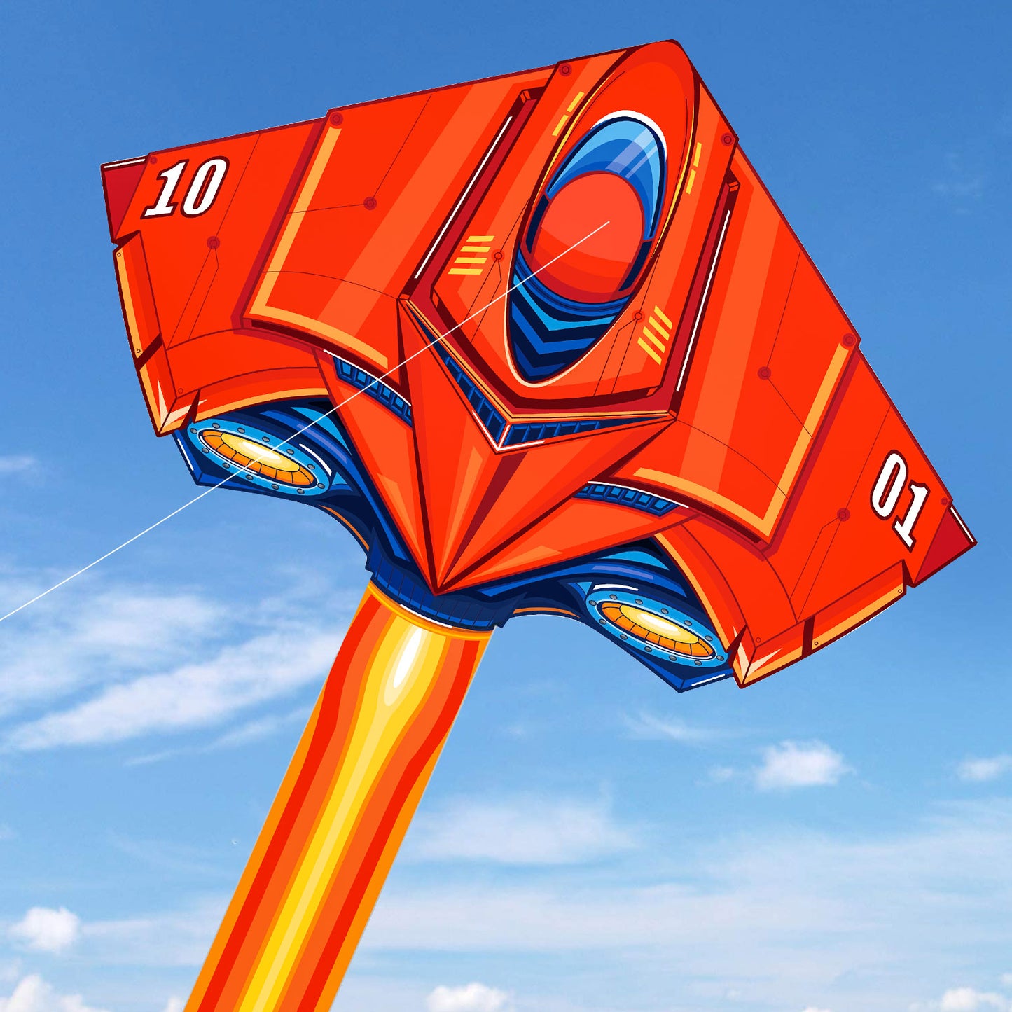 Kite for Kids Age 3-8 8-12, Large Kite for Boys Adults Easy to Fly & Assemble, Beach Kites with 328ft Kite String,Perfect for Beach Trip Park Family Activities Outdoor Games-Red Delta wing