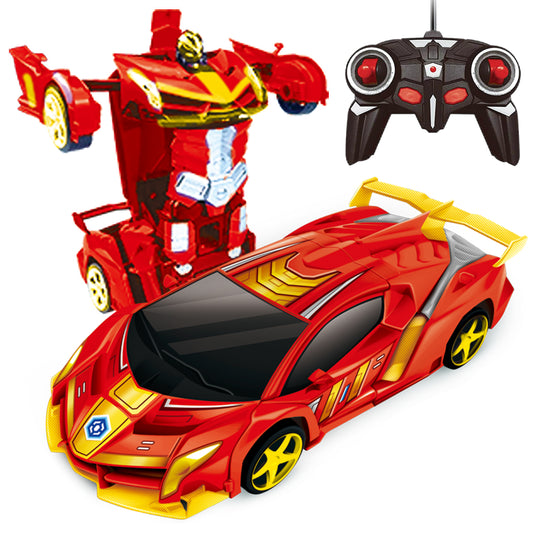 Remote Control Car Transform Car Robot Toy for Kids,1:18 Scale High Speed RC Cars Racing Car with 360°Rotating for Boys 3 4 5 6 7 8 9 Years Old Birthday