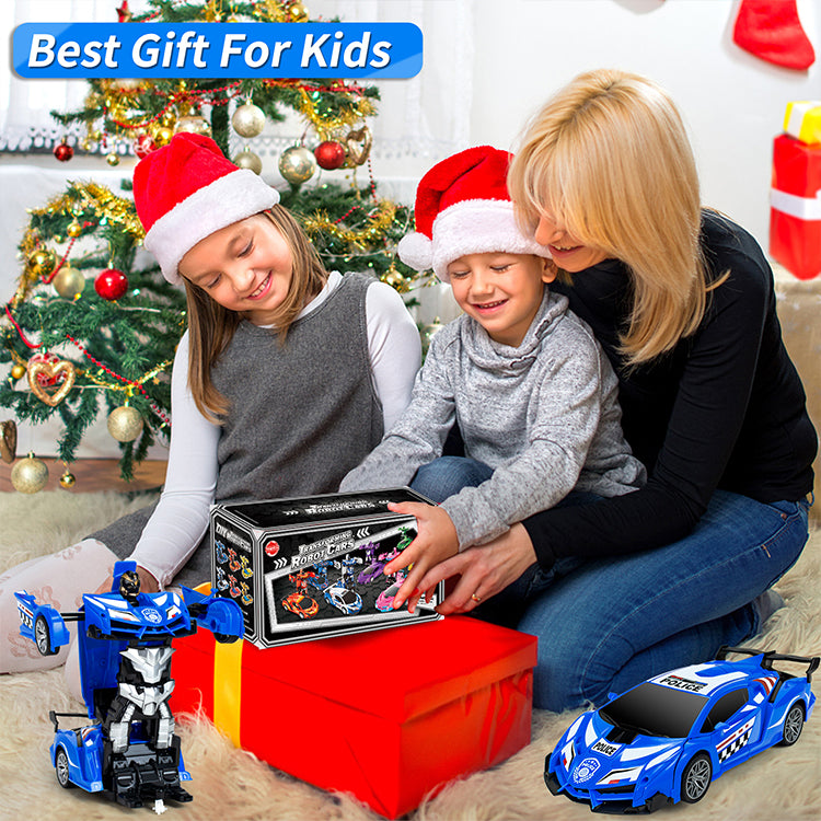 Remote Control Car Transform Car Robot Toy for Kids,1:18 Scale High Speed RC Cars Racing Car with 360°Rotating for Boys 3 4 5 6 7 8 9 Years Old Birthday-Blue