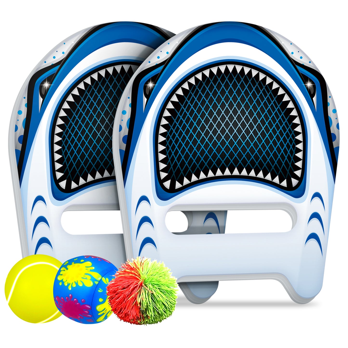 Children's fantasy sports racket Eco-friendly sponge waterproof lightweight software interactive EVA foam racket with 3 balls