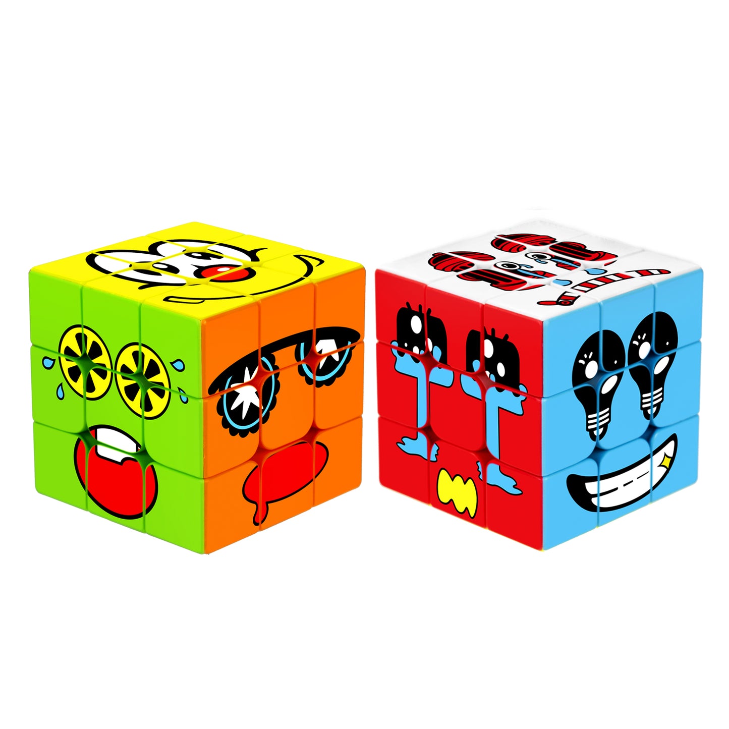 3x3 Speed Cube, Surface Magic Cube, Original Sticker Magic Cube, A Funny Puzzle Game and a Brain Teasers