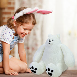 Stuffed Animal Plush Toys,Bear Plush Toy Doll,Soft Sleeping Stuffed Animal Toys for Girls Boys Kids Toddlers Baby Birthday Valentines Gift