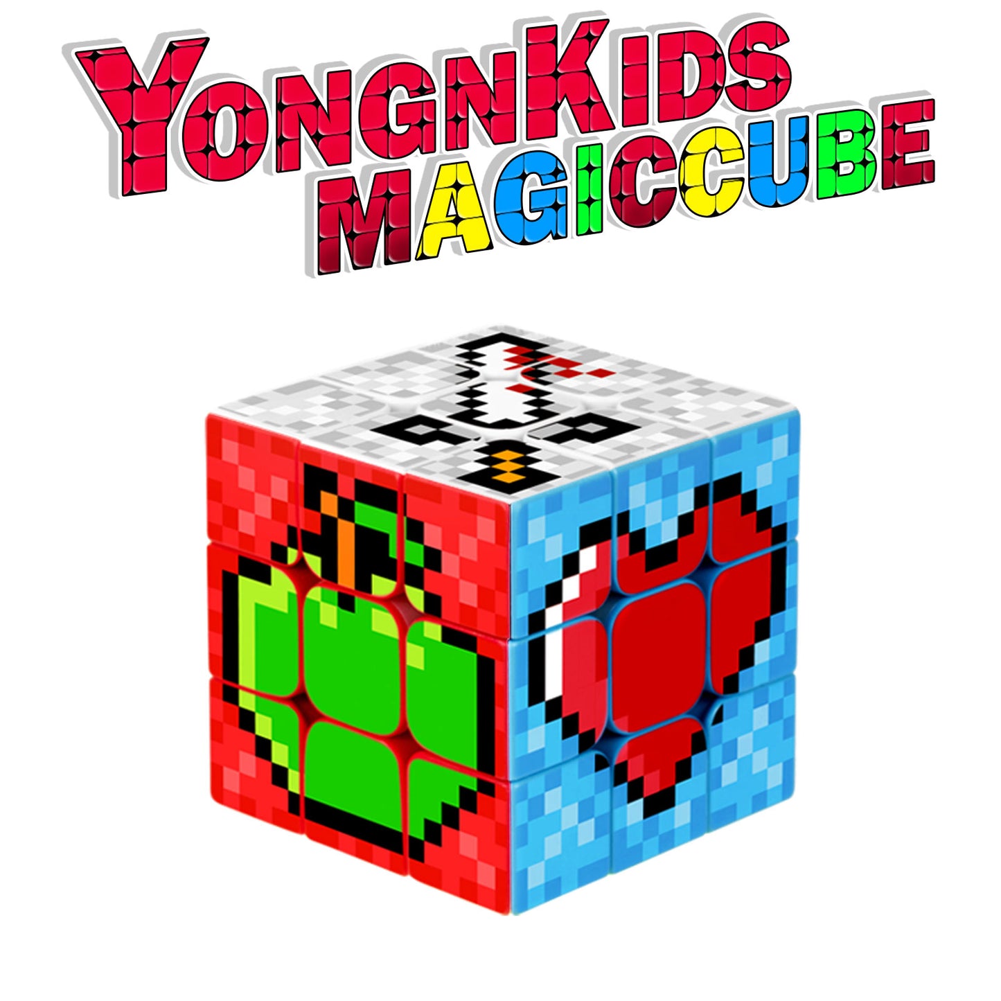 3x3 Speed Cube, Surface Magic Cube, Original Sticker Magic Cube, A Funny Puzzle Game and a Brain Teasers