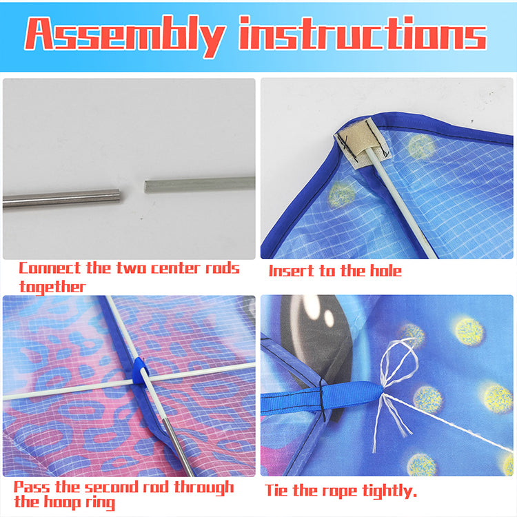 Kite for Kids Age 4-8 8-12, Large Kite for Boys Adults Easy to Fly & Assemble, Beach Kites with 328ft Kite String,Perfect for Beach Trip Park Family Activities Outdoor Games-Red Snake