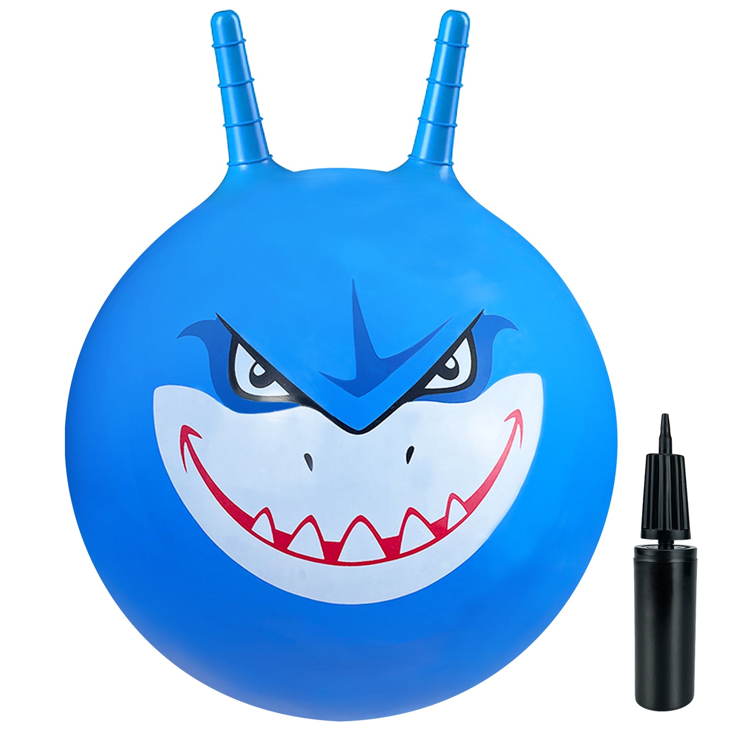 Kids Bounce Balls - 18" Bouncing Ball with Handle, Large Bouncy Jumping Balls for Boys Girls Balance Jump Games,Toddlers Toys Inflatable Ball for Party Favors | Outdoor | Indoor Games-Blue