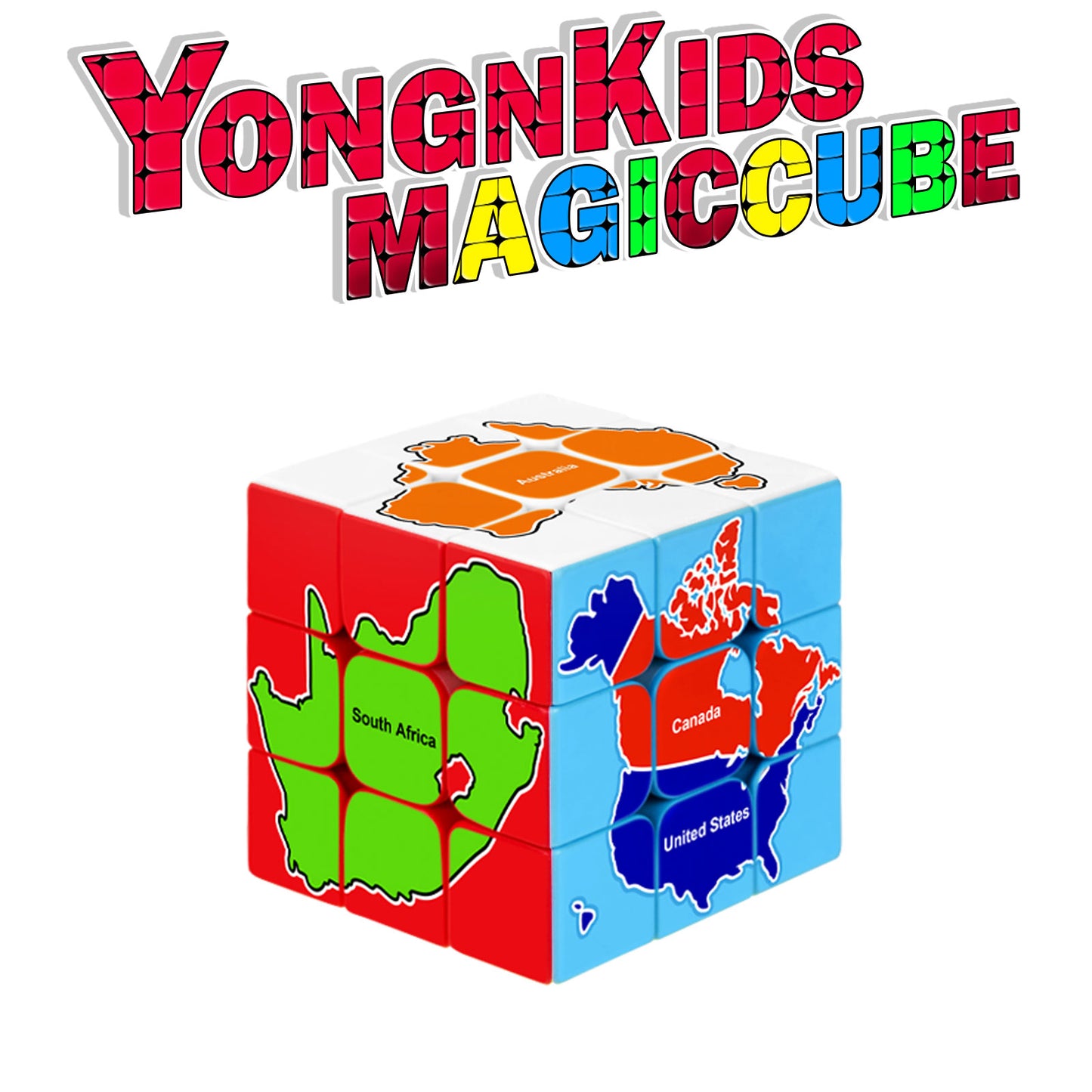 3x3 Speed Cube, Surface Magic Cube, Original Sticker Magic Cube, A Funny Puzzle Game and a Brain Teasers