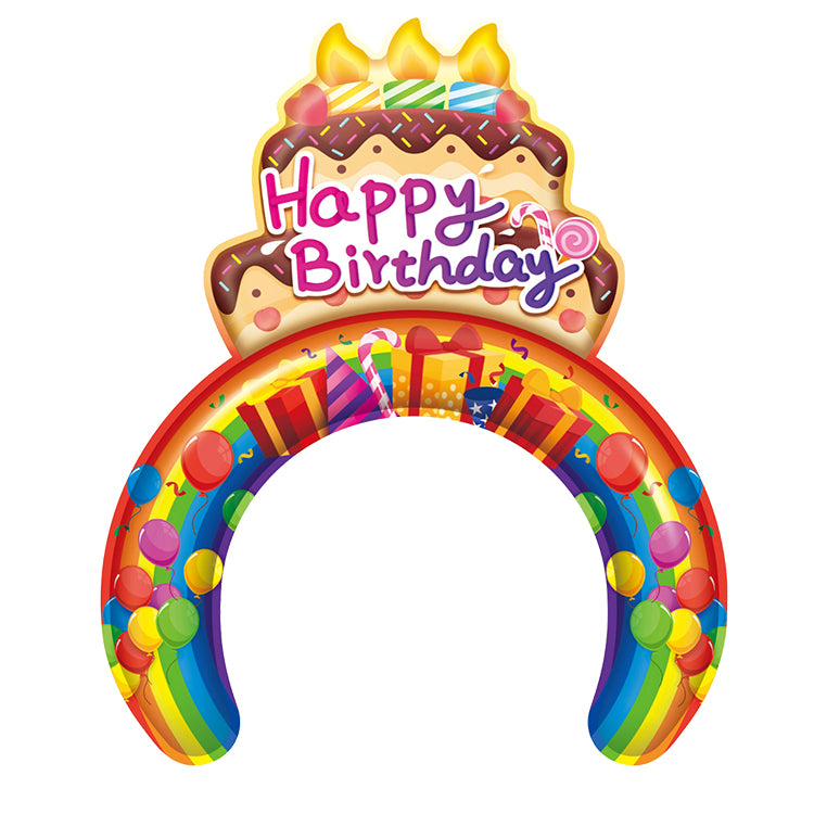 Inflatable Headbands Inflatable Wrist Balloon Cartoon Hand Wearing Balloons Hair Hoop with Pump for Party Favors Birthday Carnival Decorations