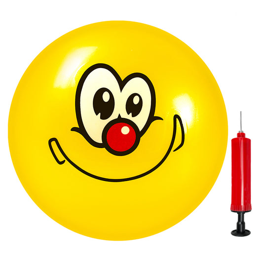 Balls for Toddlers, 9" Inflatable Bouncy Balls for Kids Soft Sensory Balls with Pump for Indoor Outdoor Beach Playground Backyard Pool Games