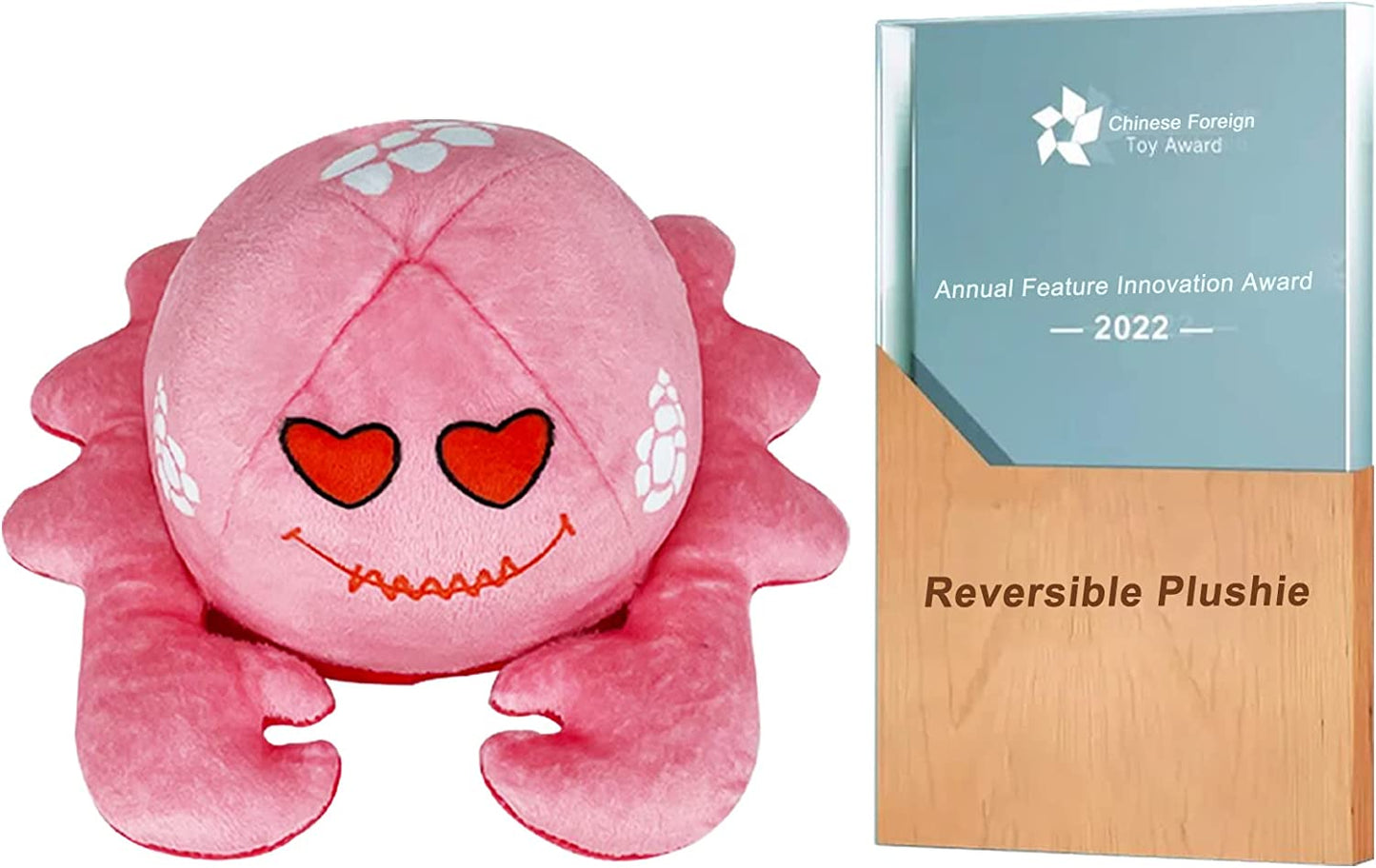 Ynybusi Reversible Plushie | Reversible Octopus Friends Starfish & Crab Stuffed Animal Plush Toys- Purple/Green/Pink/Red | Mood Plush Toys Copyright 2022 News (Starfish+Crab