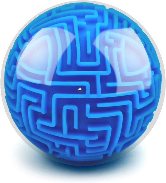 "Maze 3D Memory Sequential Maze Ball Puzzle Toy Gifts for Kids Adults - Challenges Game Lover Tiny Balls Brain Teasers Game (Blue) "